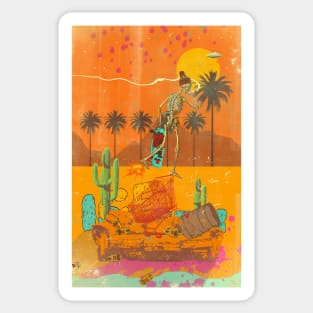 SKELETON DESERT Sticker